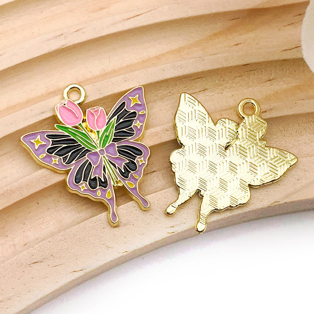 WWholesale Insect Butterfly Moth DIY Necklace Pendant Accessories
